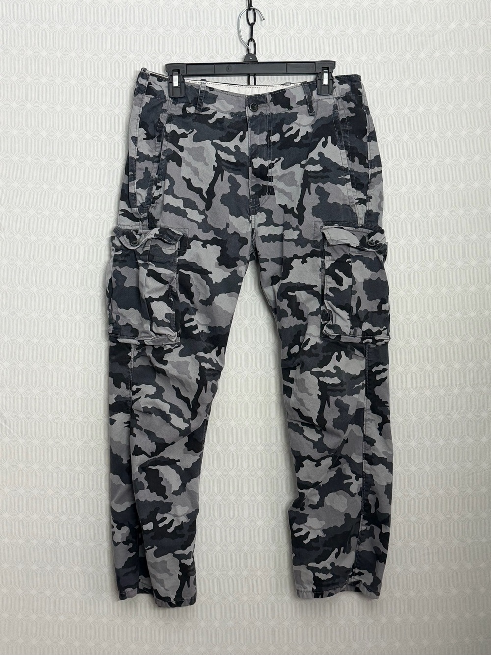 Levi's Gray Black Camo Cargo Pants